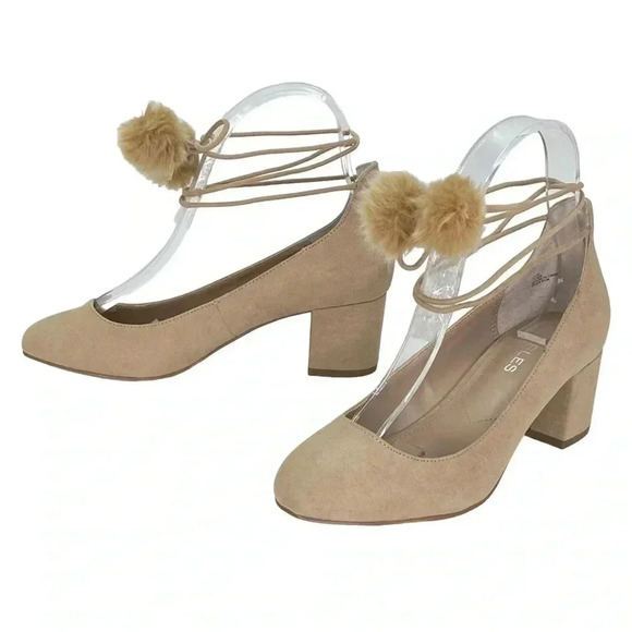 Charles David Libby Nude Microfiber Womens Heels Size 6M - Picture 7 of 12